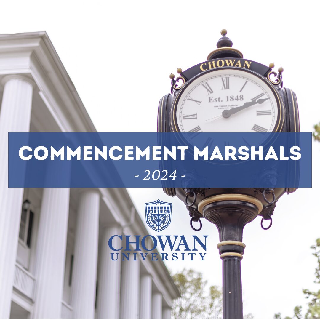 Chowan University Announces 2024 Commencement Marshals and Gonfaloniers